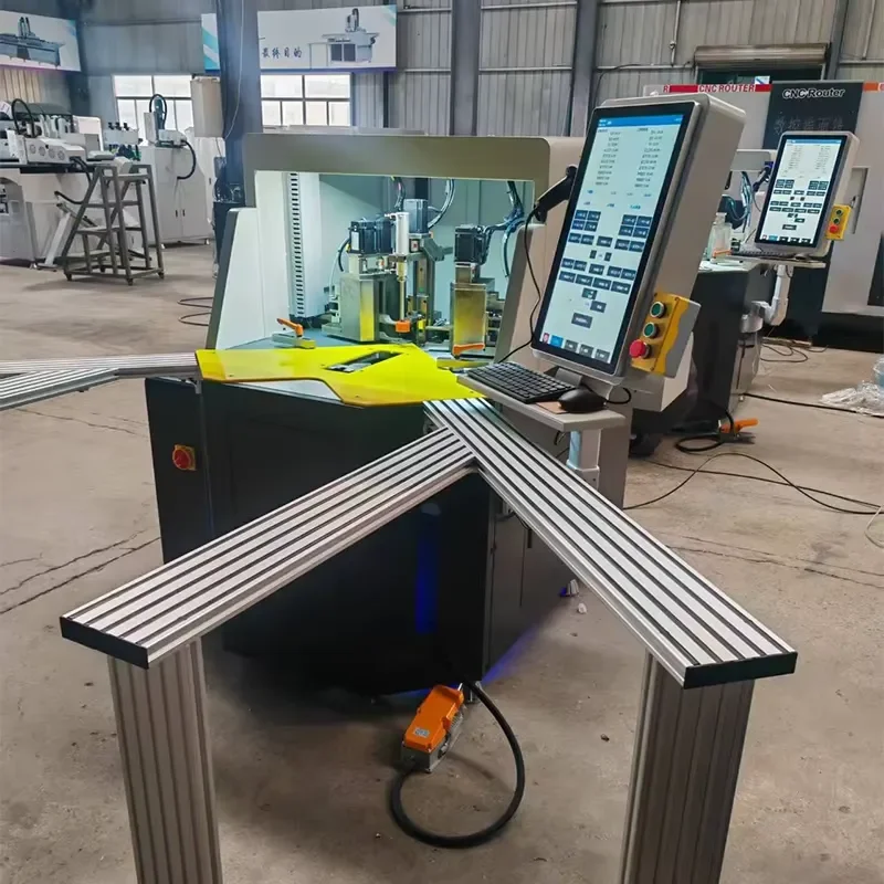 2026 Industrial 10-Axis CNC Corner Crimping Machine for Thermal Break Aluminum Profile Automatic Joining Center