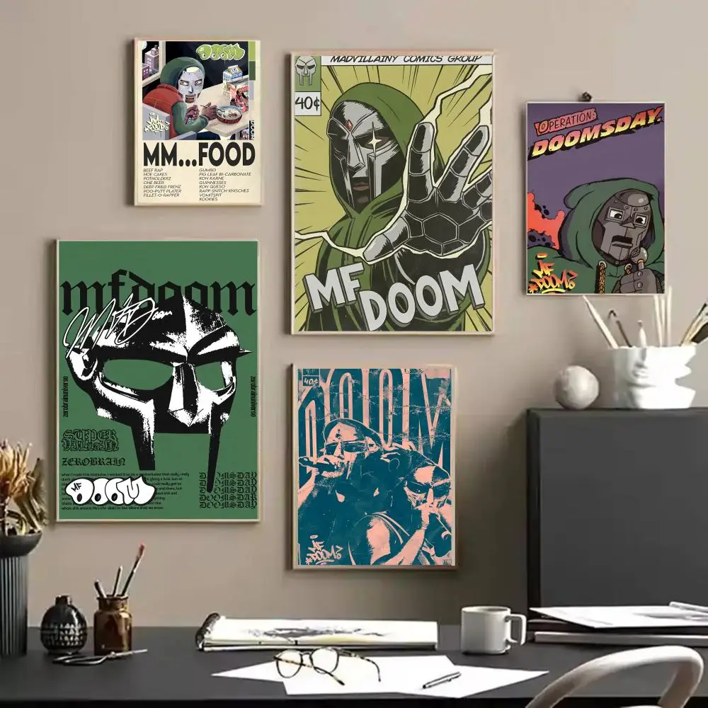 Картина популярного певца M-MF Doom для декора стен, холст без рамки