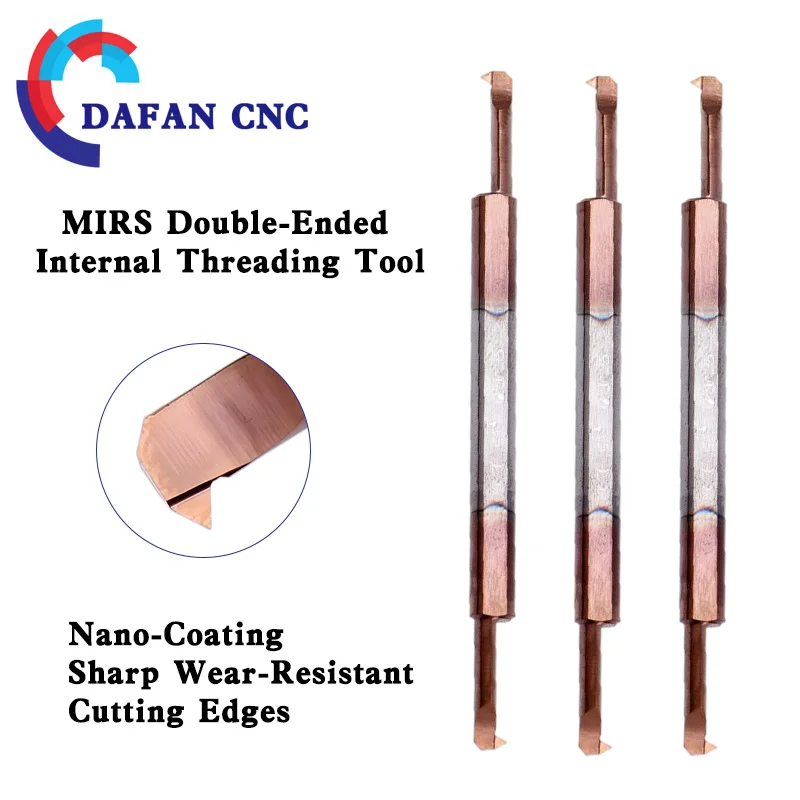 

MIRS CB06RS Double-Ended Micro Boring Bar – Solid Tungsten Carbide Mini Internal Turning Tool with Anti-Vibration Design