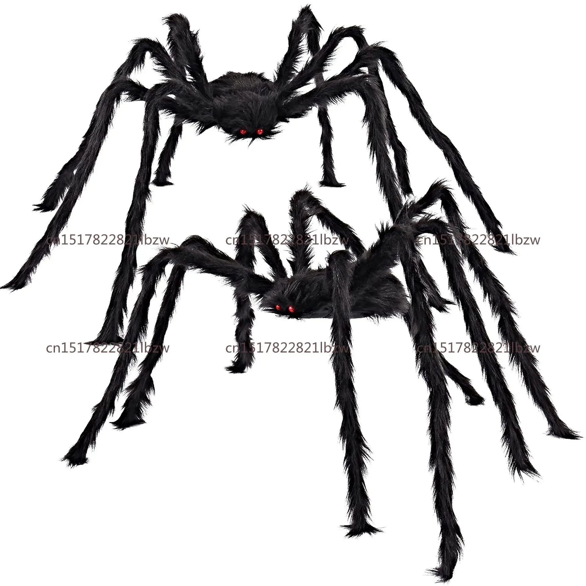 Spider Web Super Large Spider Triangle Web Halloween Decoration Props Party Trick Simulation Plush Spider Wholesale