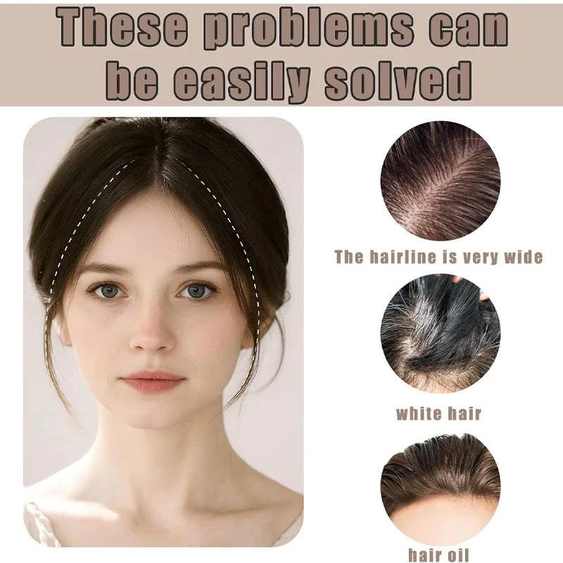7X10cm Butterfly Hairnet Extensions Swiss Lace Pieces Wigs 100% Human Hair Improve Hair Volume Hair Topper Wig Piece for Women