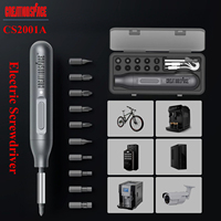 CreationSpace Mini Electric Screwdriver Set Precision Electric Screwdriver with 10 Magnetic Bits Portable Repair Tool Kit