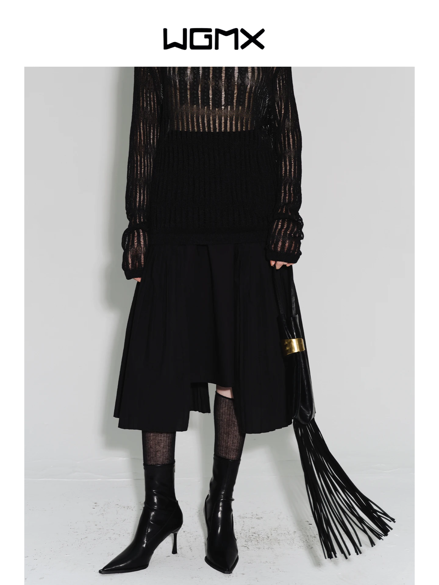 

Новая летняя коллекция: женская повседневная хлопковая юбка миди с плиссировкой Ele Romantic Faion Bla, модель «зонт»