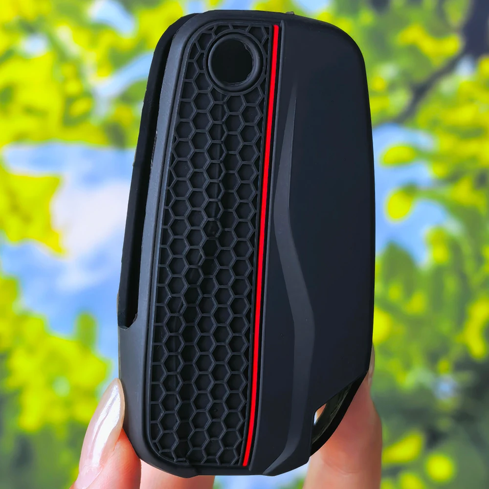 Anti‑Slip Honeycomb Texture Silicone Key Case for DUCATI Diavel XDiavel 1260S DX 1260 S Motorcycle Remote Fob Protector