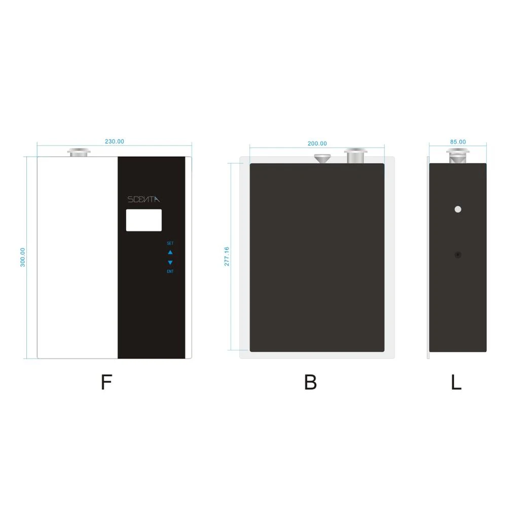 SCENTA Komercyjny dyfuzor zapachowy Duży dyfuzor olejków eterycznych Hurtownia Lobby hotelowe HVAC Montowany na ścianie dyfuzor zapachowy