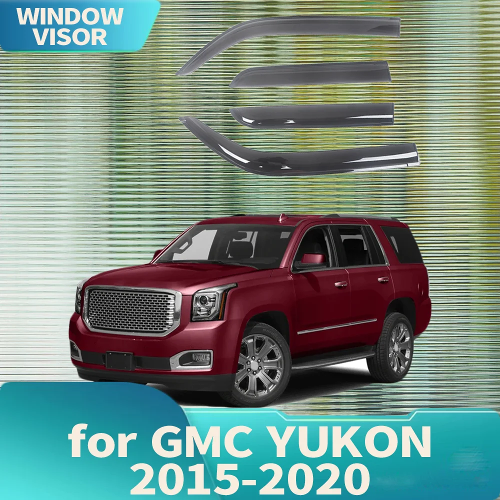 

Window Visor for GMC YUKON 2015 2016 2017 2018 2019 2020 Wind Deflectors Rain Guards Door Visor Vent Shades Ventvisor
