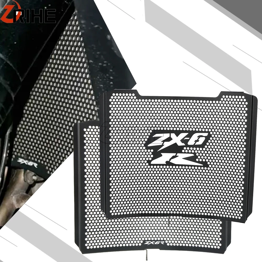 

ZX-6R 2025 2024 Motorcycle Radiator Guard Grille Cover Protector Protective Grill For Kawasaki ZX636R ZX-636R ZX6R ZX636 2013