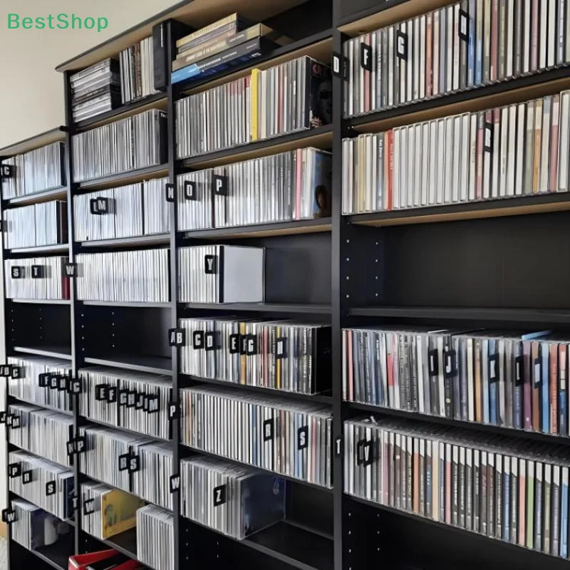 26 قطعة CD/DVD/فينيل سجل منظم فواصل A-Z الأبجدية ملف تخزين فاصل لألبومات الموسيقى والمكتب والمنزل وتوفير المساحة