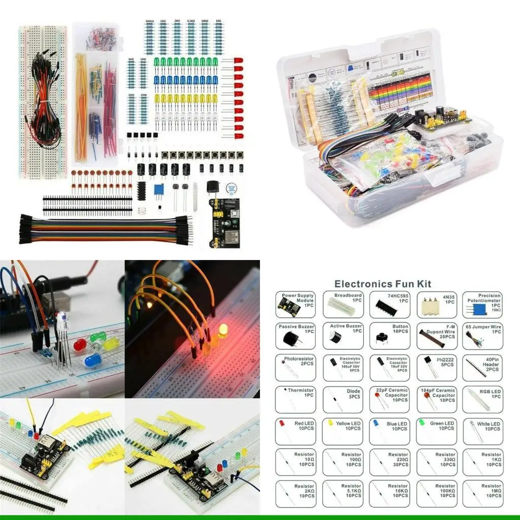 

U55C Complete DIY Electronics Set with Projects Component Pack