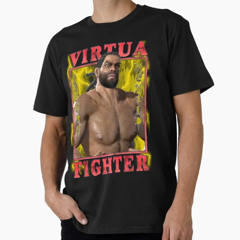 Pancratium fisher Jeffry McWild VF5 Retro Arcade Game Virtua Fighter Gift T shirt Unisex Gamer Tee Video game Graphic clothes