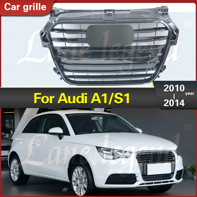 High quality Car Front Bumper Grille Grill for Audi RS1 for A1/S1 Grill 2010 2011 2012 2013 2014 car accessories Car grille