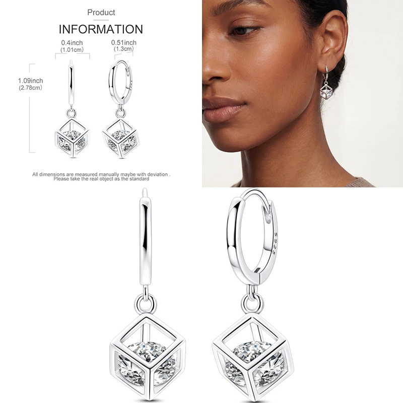 Funkelnde goldene Damen-Creolen aus 925er-Sterlingsilber, Schmetterlings-Ohrringe aus farbigem Zirkonium für Damen, Schmuck, Jahrestagsgeschenk – Detail 22