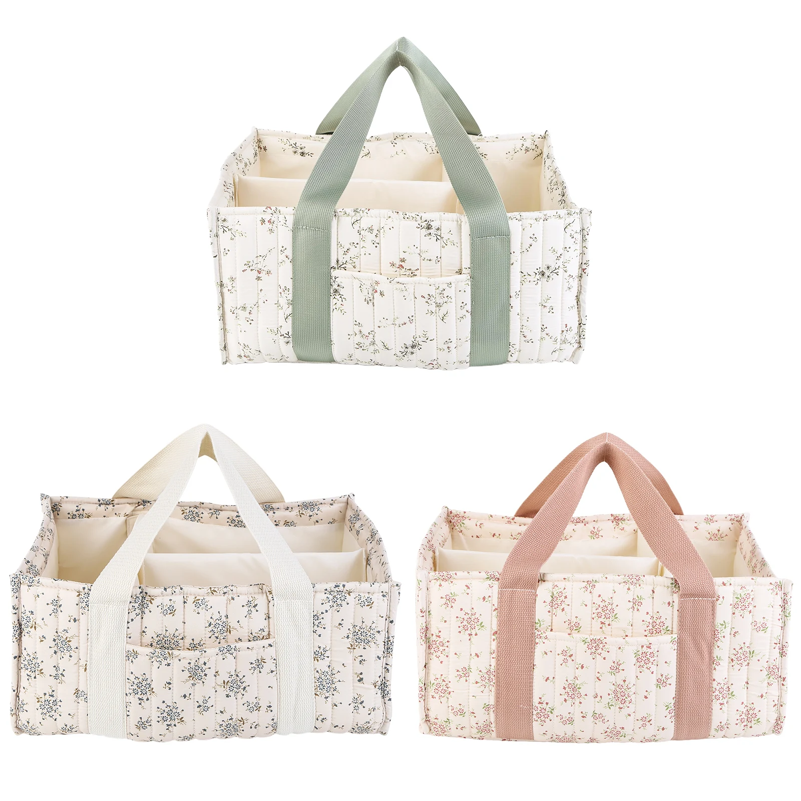 Baby Bag Nursery - Stylish Nursery Storage Basket with Removable