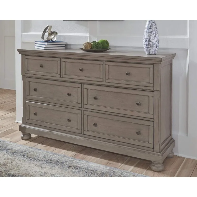 Modern Traditional 7 Drawer Dresser  Light Gray Embrace Tradition Without The Fuss  What A Stunner in Your Room