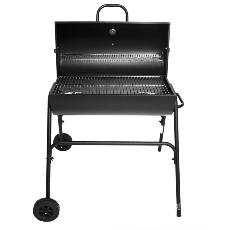 BBQ Round Charcoal Stove Portable 3-in-1 BBQ Double Layer