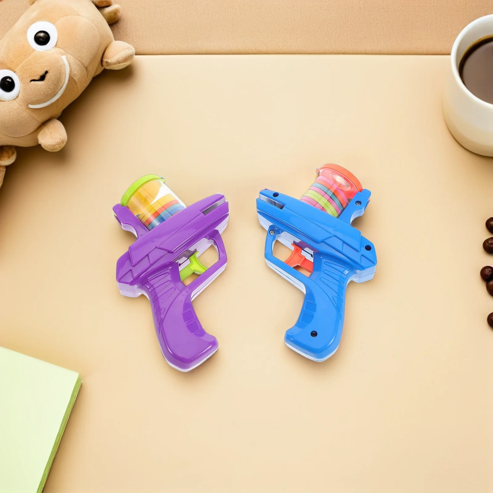 

4Pcs Interactive Flying Disc Launcher Spark Imagination Creativity Children Scientific Exploration Disc Launcher Toys for Kids