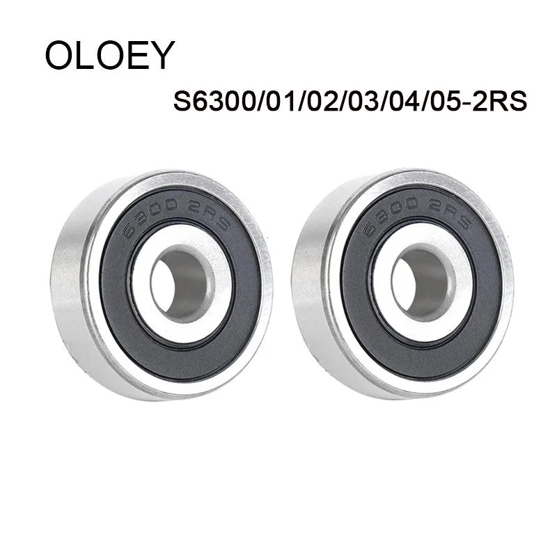 

Bearing 2PCS Deep Groove Ball Bearing 6300 6301 6302 6303 6304 6305 2RS High Quality Stainless Steel 2022 Hot Sale