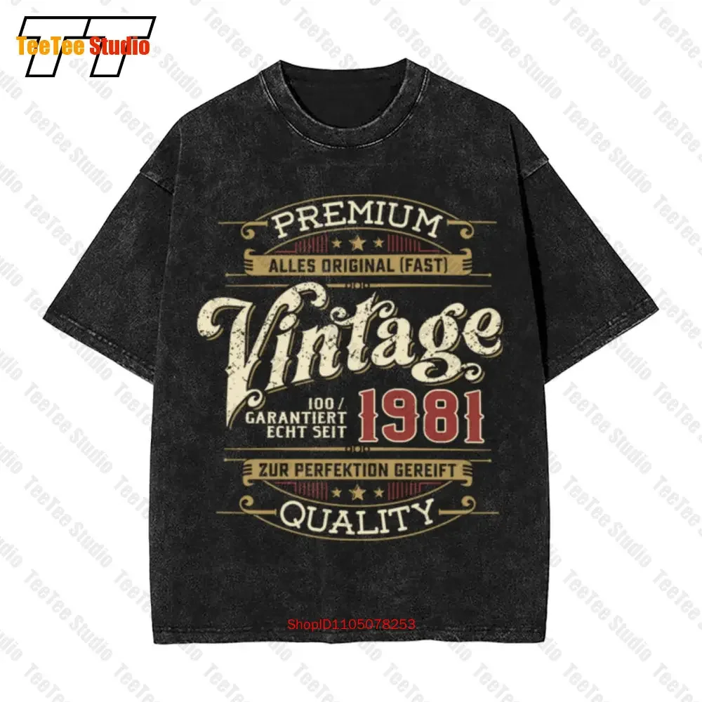 40 Ans 100 Depuis 1981 Fun Cadeau Vintage Aesthetic Clothing T-Shirt 7I2Z