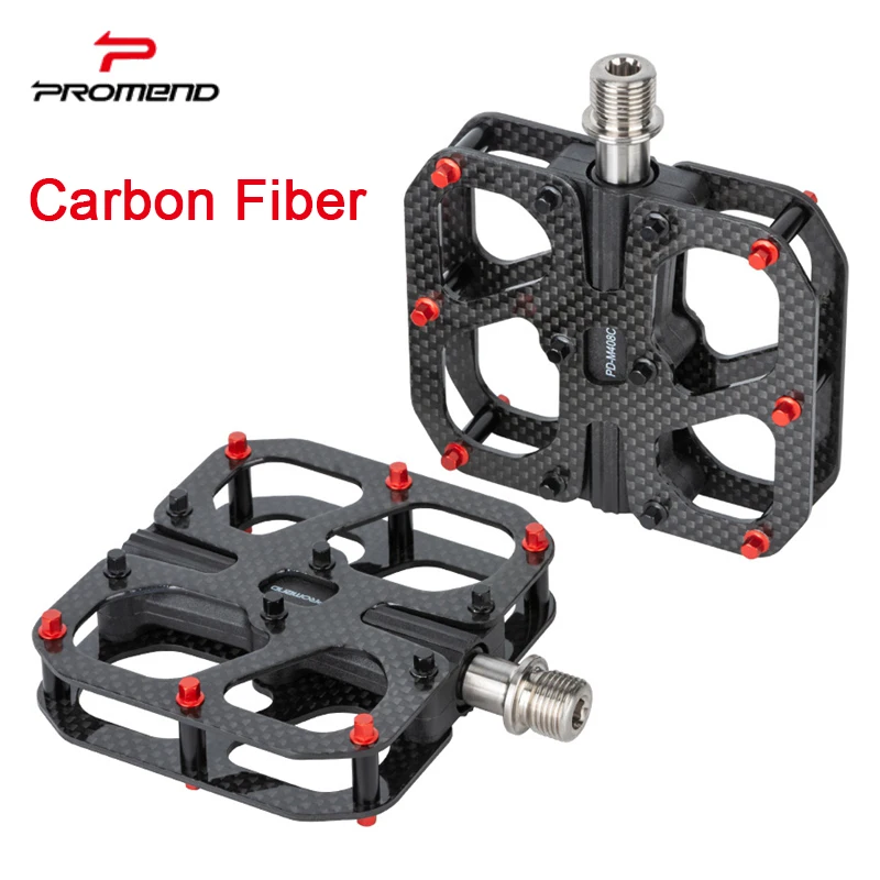 

PROMEND 3 Bearings Carbon Fiber Pedal Ultralight MTB Titanium Alloy Bicycle Pedals Non-Slip Mountain Bike Road Bike Accessorie