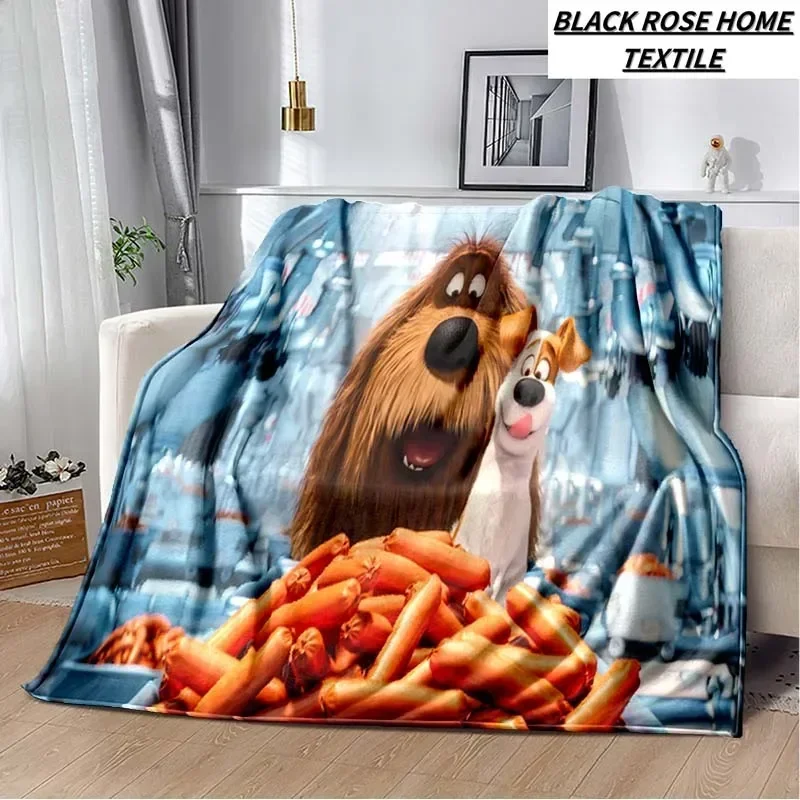

Модное художественное печатное одеяло с рисунком T-The Secret Life of Pets, детское одеяло для гостиной, дивана, плюшевое спальное одеяло