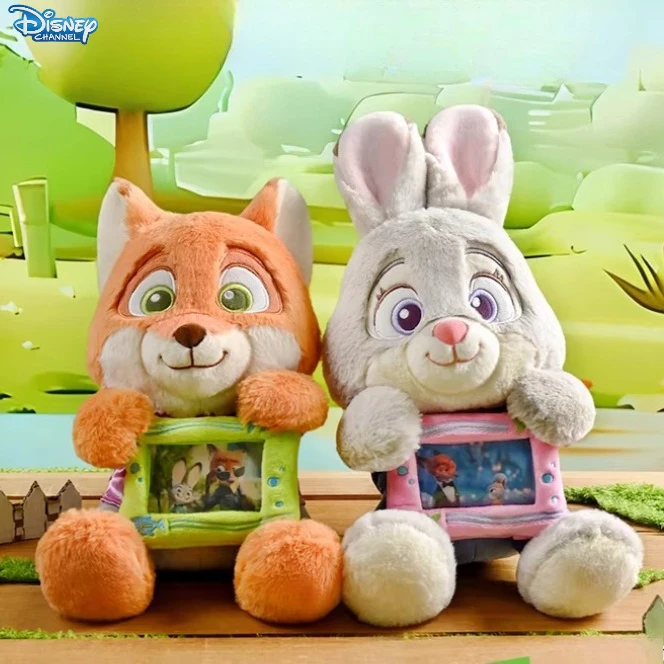 

25CM Disney Judy Hopps‌ Plushies Nick Wilde Cartoon Anime Peluche Kawaii Ornament Comfortable Soft Doll Children's Toy Gifts