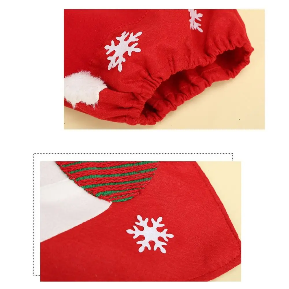 Two Piece Set Christmas Toilet Seat Cover Santa Claus Design Elk Snowman Pattern Christmas Bath Mat Creative Decorative