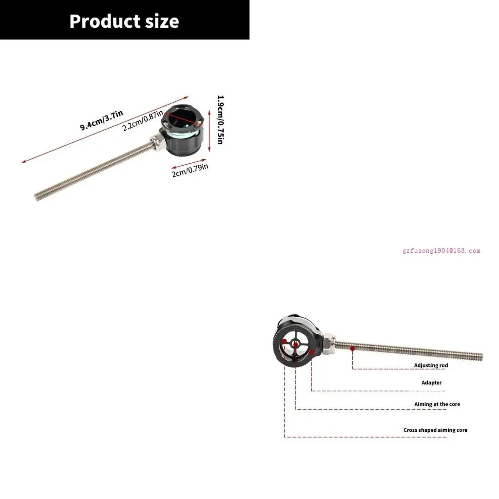 

Recurve Bows Sight 1 Pin Aiming Head Aiming 0.019inch Fiber Optical Sight Pin D5QD