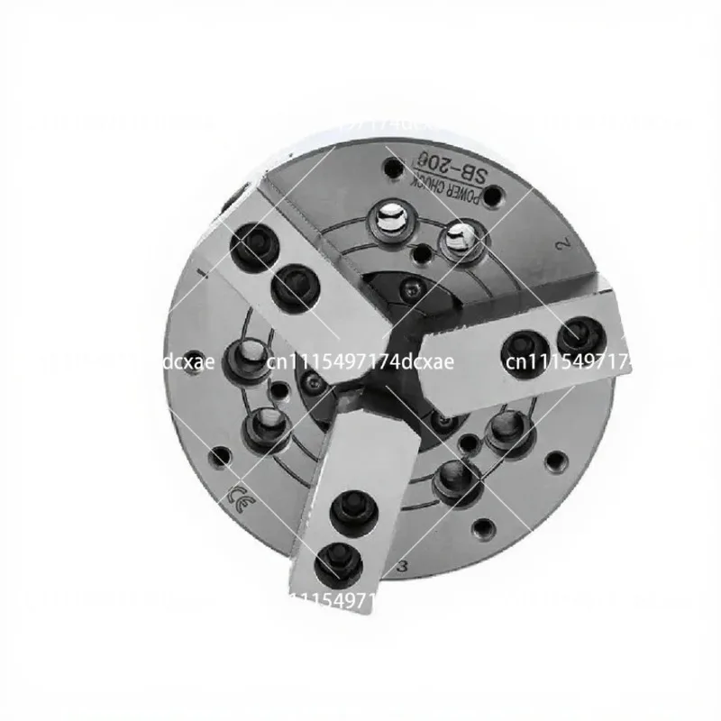 8 Inch Hydraulic Power Chuck 3 Jaw Steel Hollow High Speed Chuck