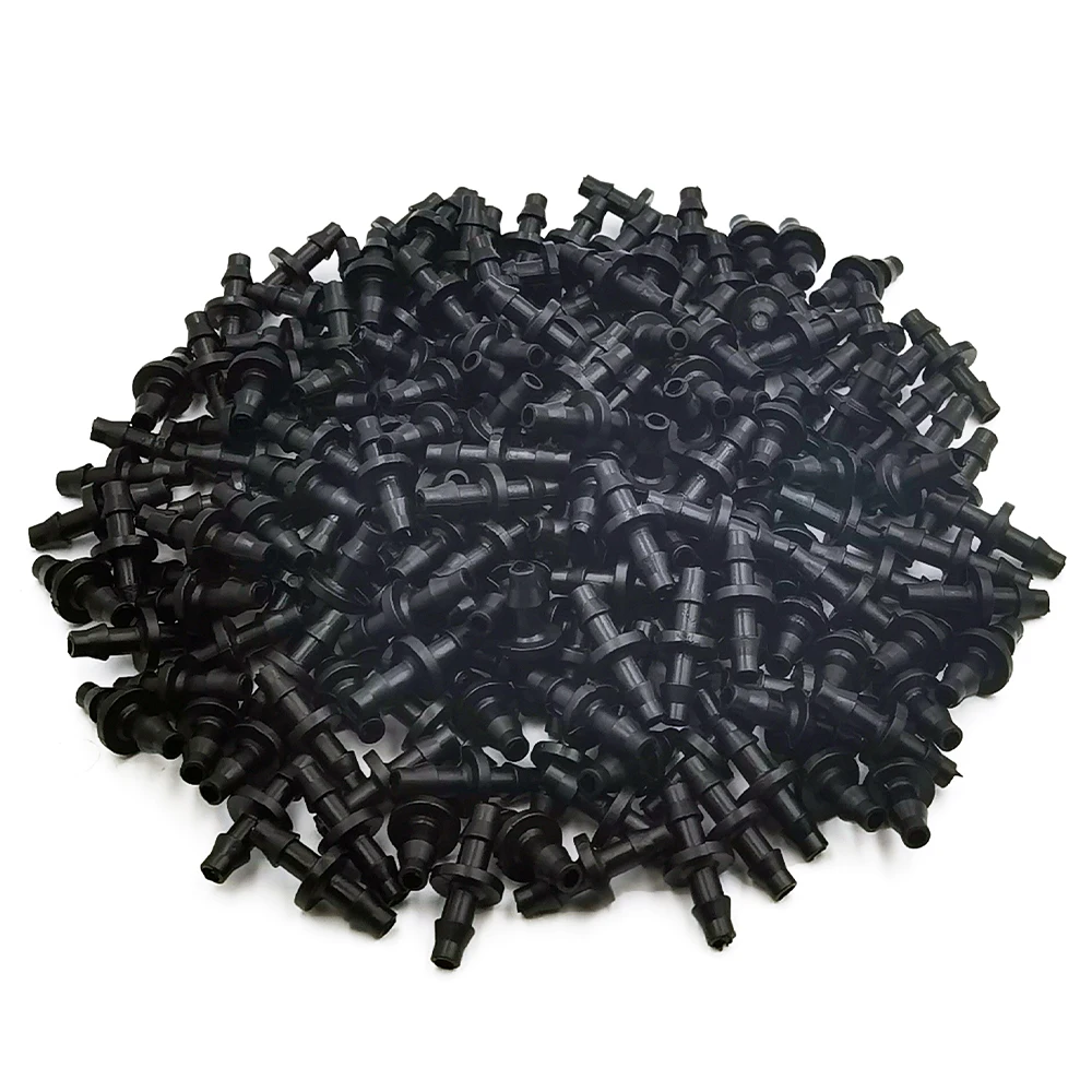 20/50/100PCS 1/4 ''accoppiamento spinato per tubi flessibili da 4/7mm Micro flusso irrigazione a goccia irrigazione connettori diritti raccordi