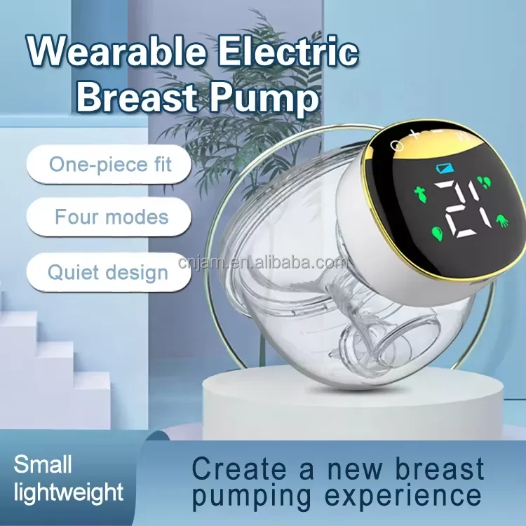 Single Side Painless Electric Fully Automatic All-in-One Breast PumpHand-Free Portable Wearable Breast Pumps