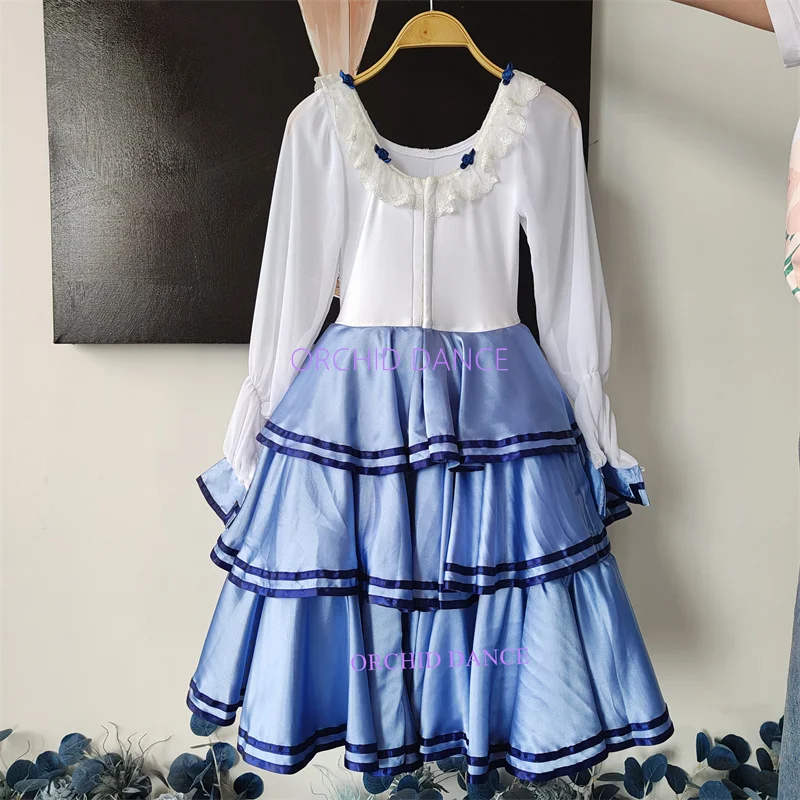 Professional Custom Size Custom Color Kids Girls Adult The Talisman Performance Wear  Blue Ballet Lyrical Cupid Dress