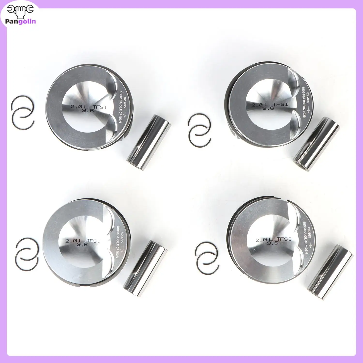 4pcs 82.5mm Engine Pistons & Rings & Pin & Retaining Ring For VW GTI Passat Tiguan Audi A3 EA888 2.0T 21mm DOHC 16V 06H107065AM