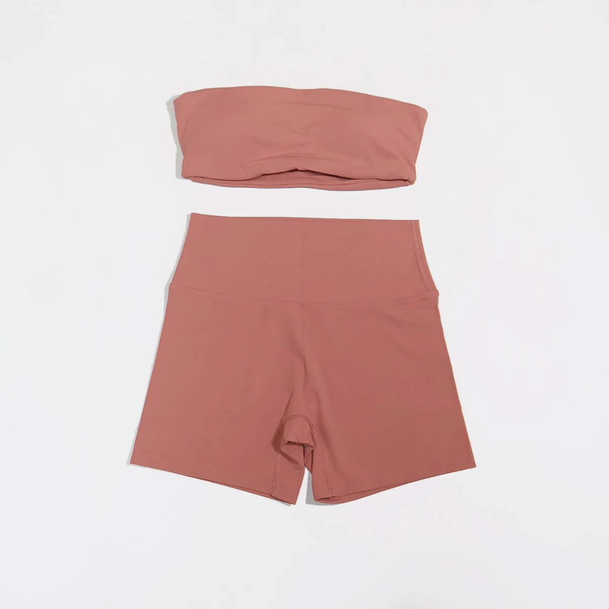 Sommerliches trägerloses Sport-BH- und Crop-Top-Set für Damen, Fitness, Yoga, Workout, Gym-Outfit, Deportivos Mujer, 2-teiliges Sportoutfit – Detail 13