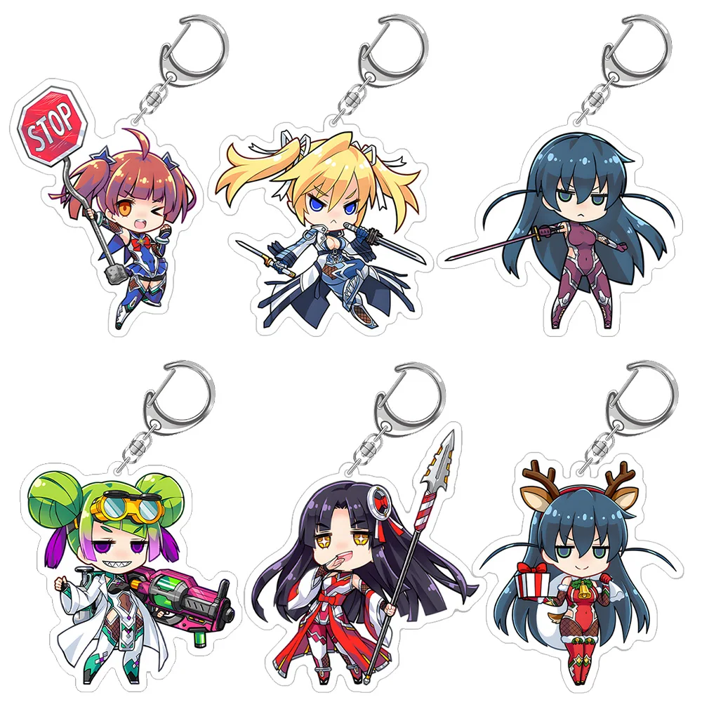 Taimanin GOGO Oma Shinobu Tanaka Ine Hosokawa Tamako Li Wutao Esmeralda Mizuki Yukikaze Chibi Anime Acrylic keychain Bag pendant