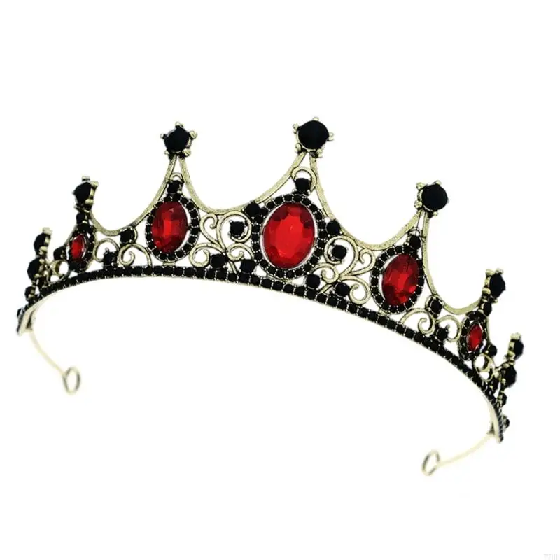 Joias cabelo metal estilo barroco respirável 77HE para celebrações concursos chás panela