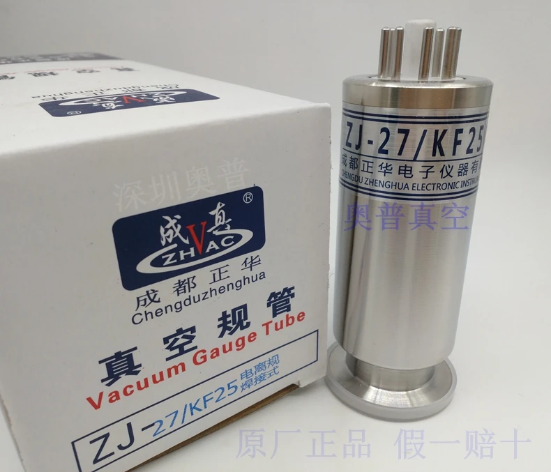 Zhenghua ZJ-27 ionization vacuum gauge metal ZJ-27KF10 16KF25KF40ZJ-12CF35 sensor