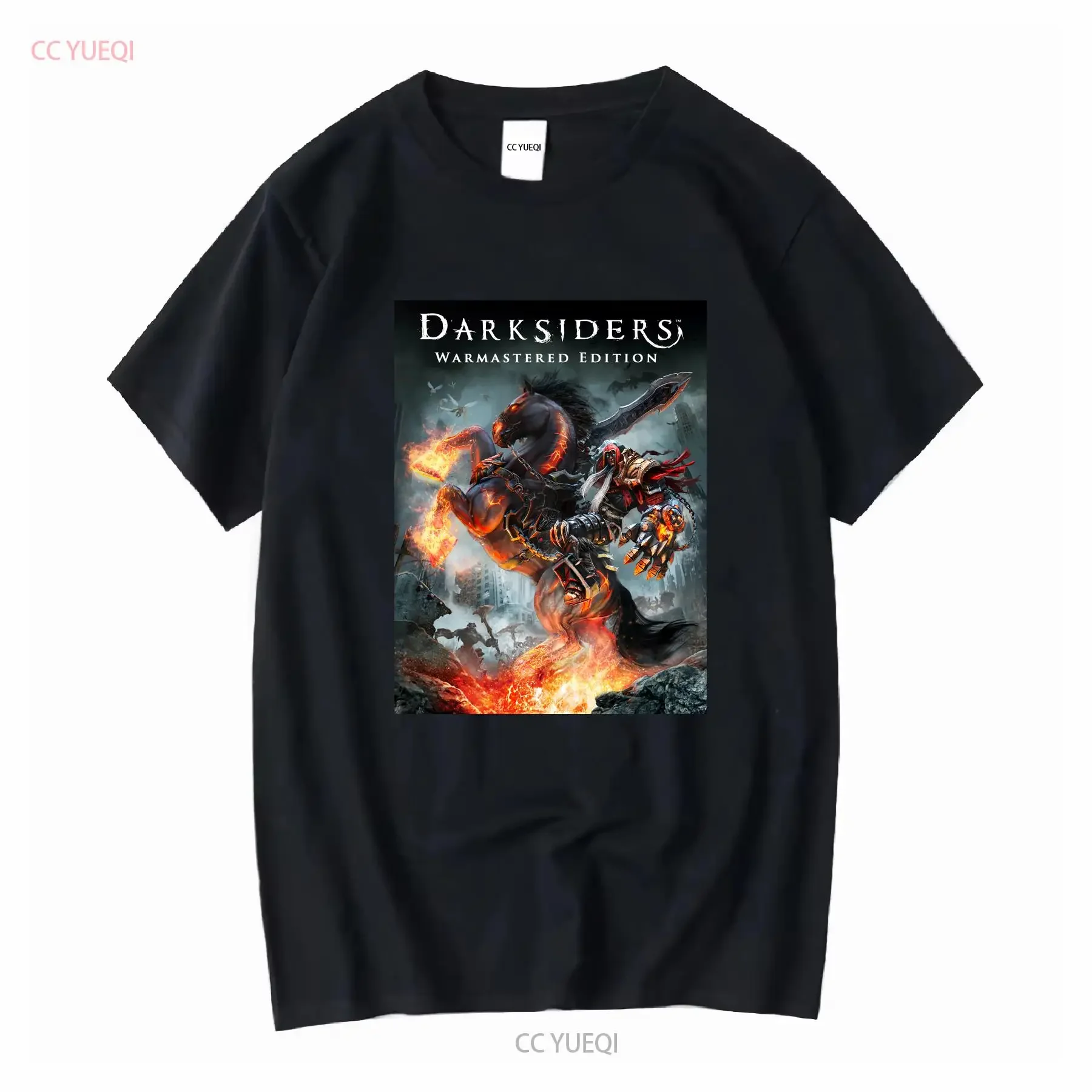 New Cotton T Shirt Darksiders Men's Size S to 3XL vintage Washed graphic designer clothes homme Comfortable Unisex Versatile