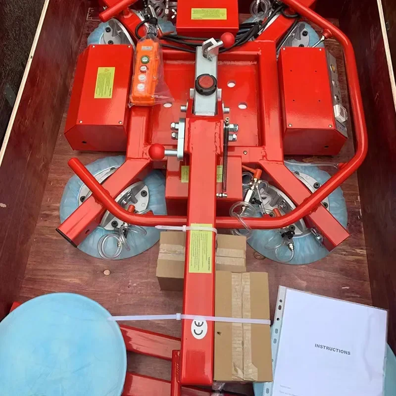 2026 Glass suction cup 400kg electric glass suction cup, outdoor glass installation suction crane, flip and rotate 7.1