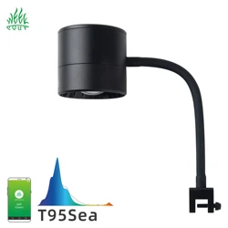 Week Aqua T95Sea Full Spectrum RGB LED Aquarium Light For Saltwater Coral Reef Tank Bluetooth Control Dimmable Lighting System