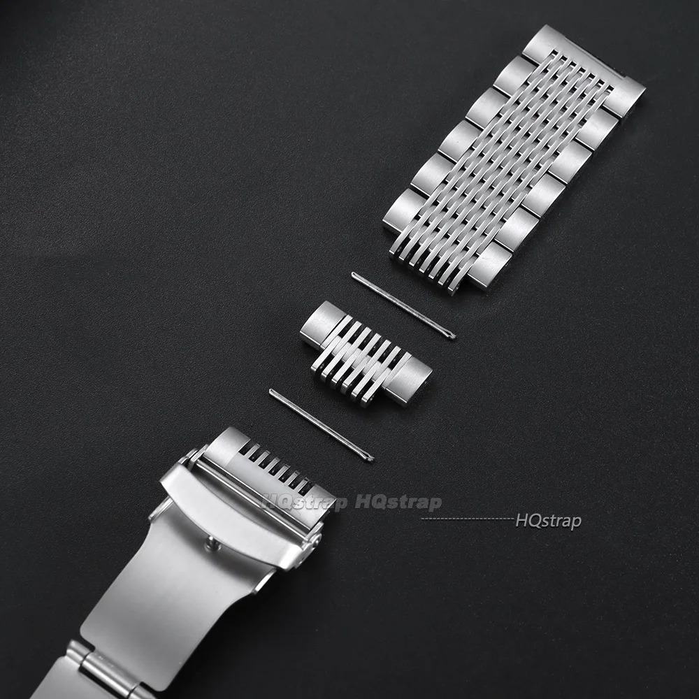 Solid Mesh Stainless Steel Watchband for Seiko Luxury Business Bracelet 18 20 24 22mm Deployment Clasp Wrist Strap for Rolex