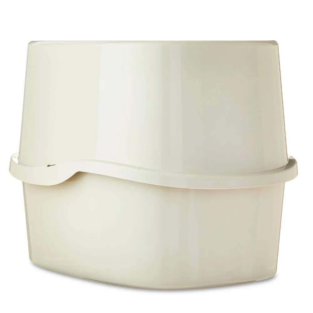 

Top Entry Cat Litter Box,1 Count,Stable,wide-based top that remains firmly in place,Premium quality plastic for long-lasting use