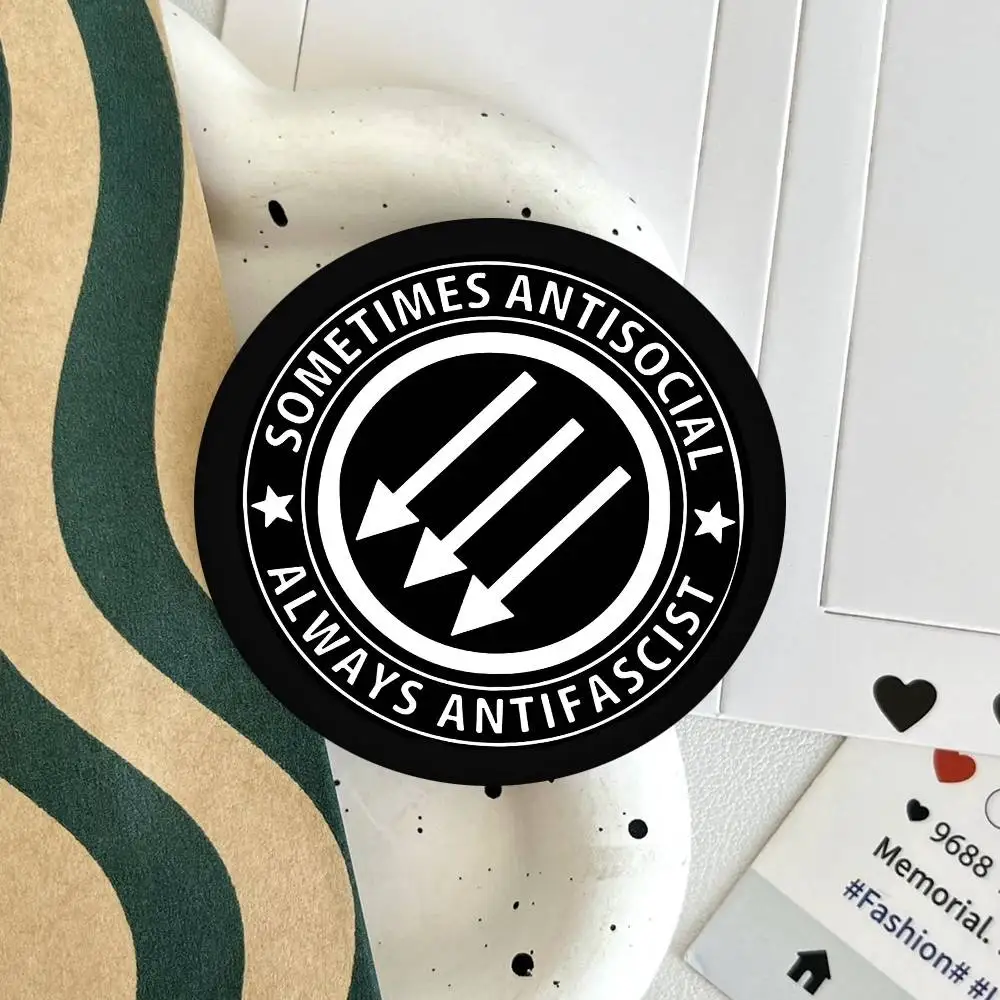 A-Antifa Anti F-Faschist Anti Racist Protest Runde Abzeichen Kreative Brosche Kleidung Rucksack Zubehör Anstecknadel
