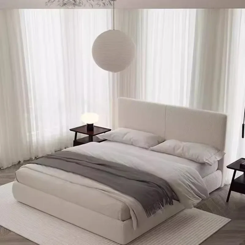 Universal Confortable Bed Frame Minimalist Wedding Light Luxury Bed Fashionable High Quality Cama Queen Size Backyard Furniture