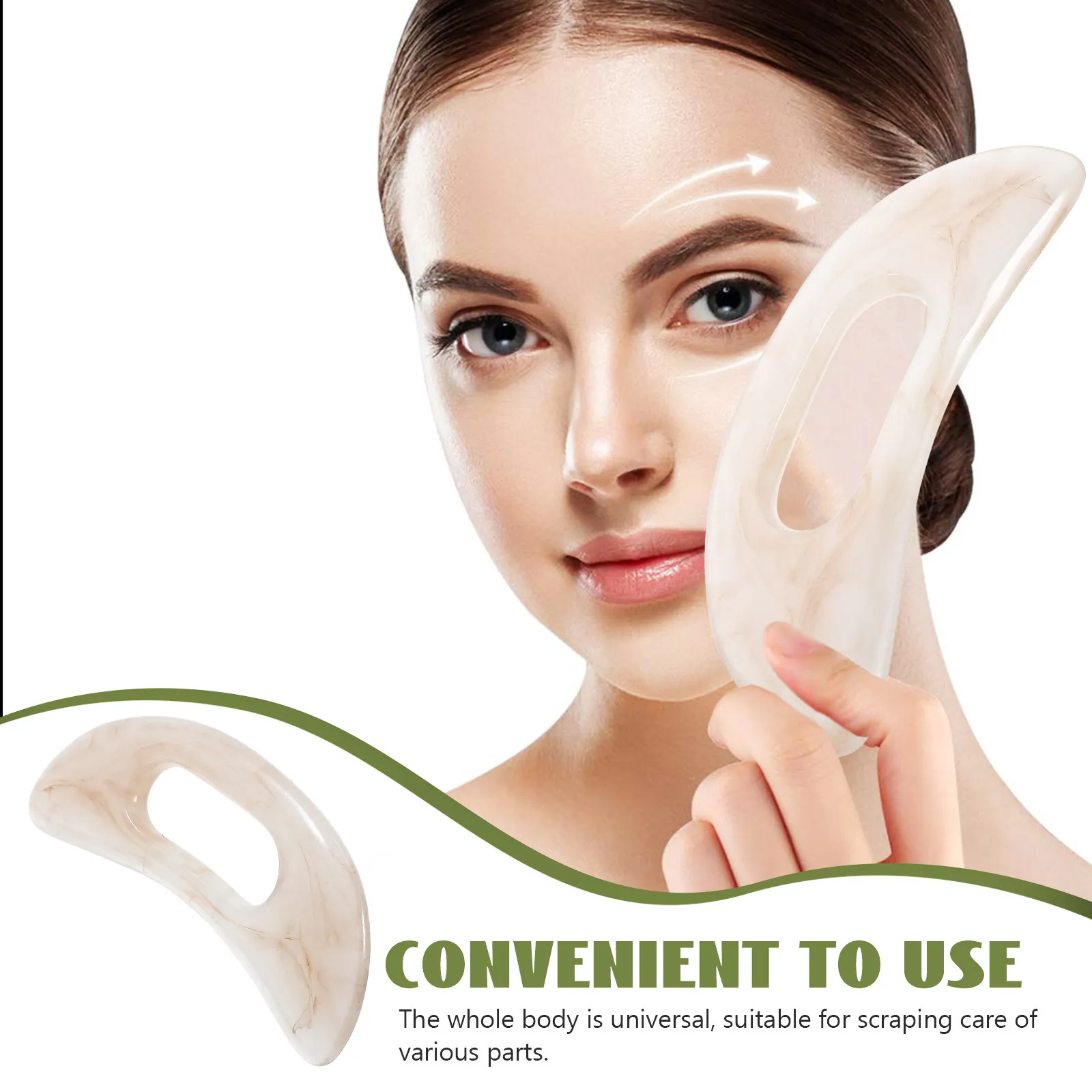Body Massage Scraper Resin Unique Shape Ergonomic Design Muscle Scraping Tool Home Body Massager Fatigue Relief Portable