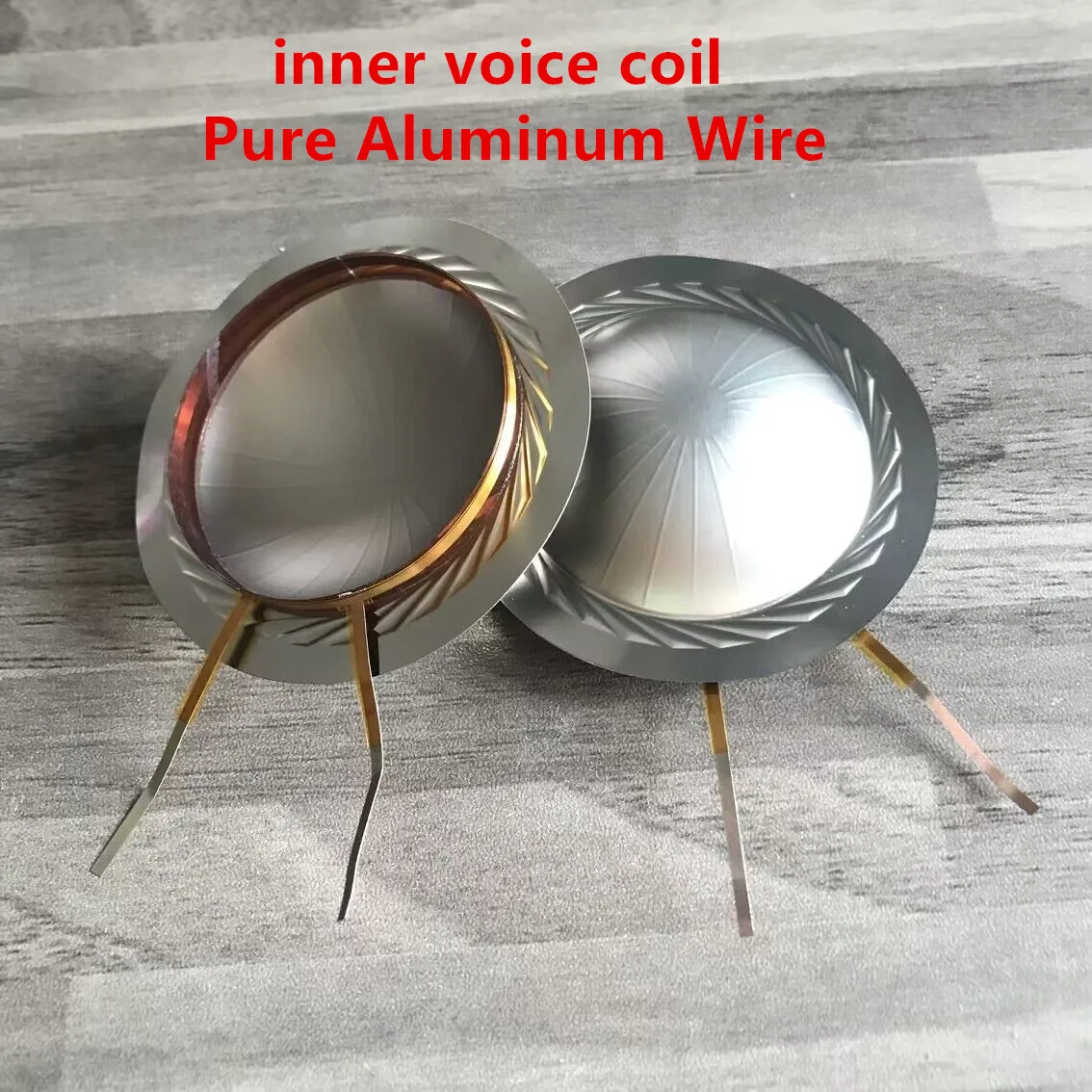 Wharfedale Titan D-701 용 2PCS 순수 알루미늄 와이어 Hiqh 품질 교체 다이어프램