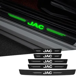 Luminous Car Door Threshold Sill Anti Kick Stickers Decals Protective Film for JAC Logo Refine J3 J2 S5 A5 J5 J6 J4 T8 Vapour S2