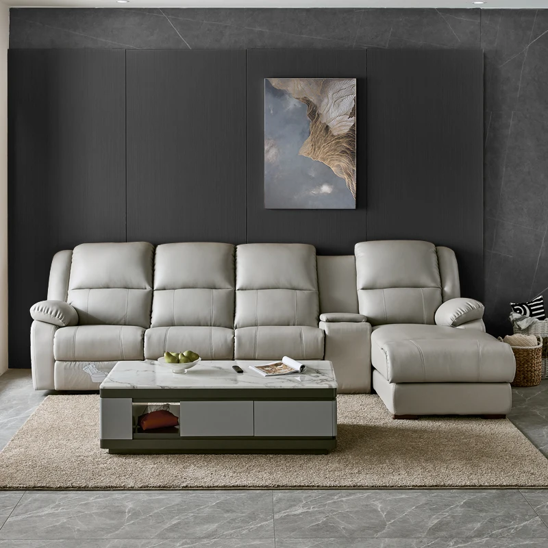 Floor Reclining Bed Sofa Office Seating Waiting Leather Living Room Sofas Lazy Sofa De Masajes Recliner Sofa Set Furniture