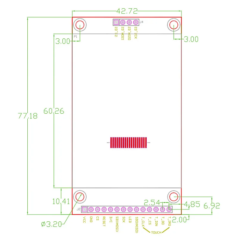 Imagem -05 - Smart Display Screen com ou sem Toque Spi Lcd Módulo Tft Original de Fábrica Ili9341 2.4 24x320