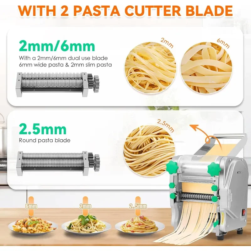 Commercial Pasta Maker Machine Electric Dough Roller