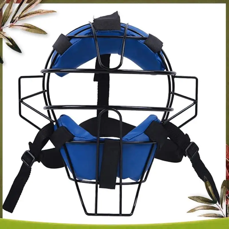 

Full-Face Baseball Catcher Mask,Lightweight Secure Fit Provides Protection And Comfort ,Does Not Obstruct View,Blue Durable Mult
